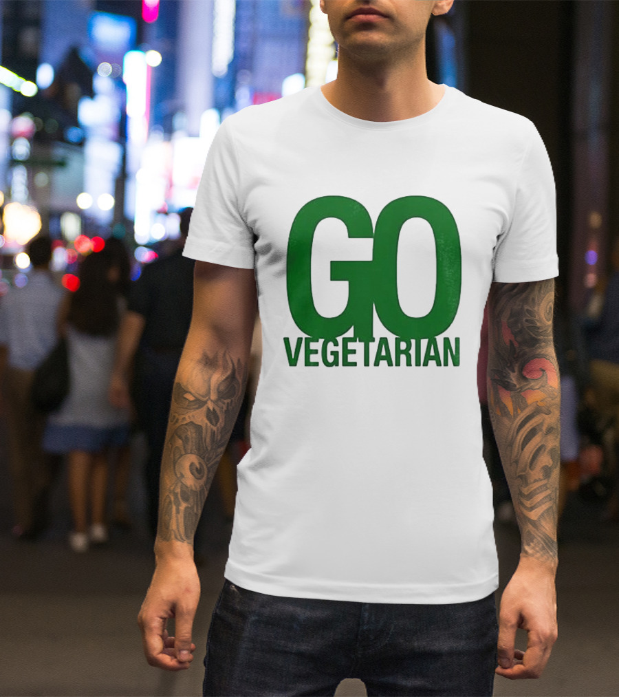 Justice Hamburgers Are Made Of What Go Vegetarian Cow T-Shirt