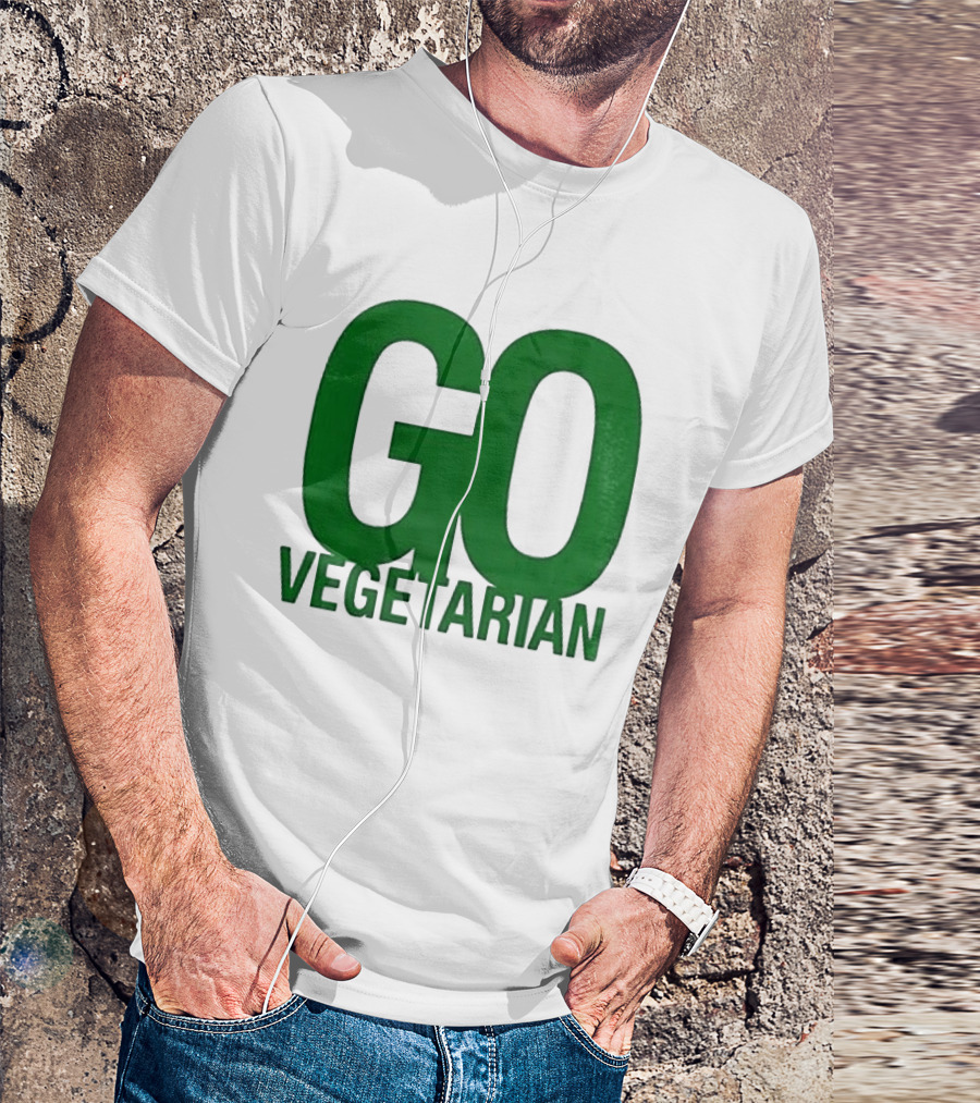 Justice Hamburgers Are Made Of What Go Vegetarian Cow T-Shirt