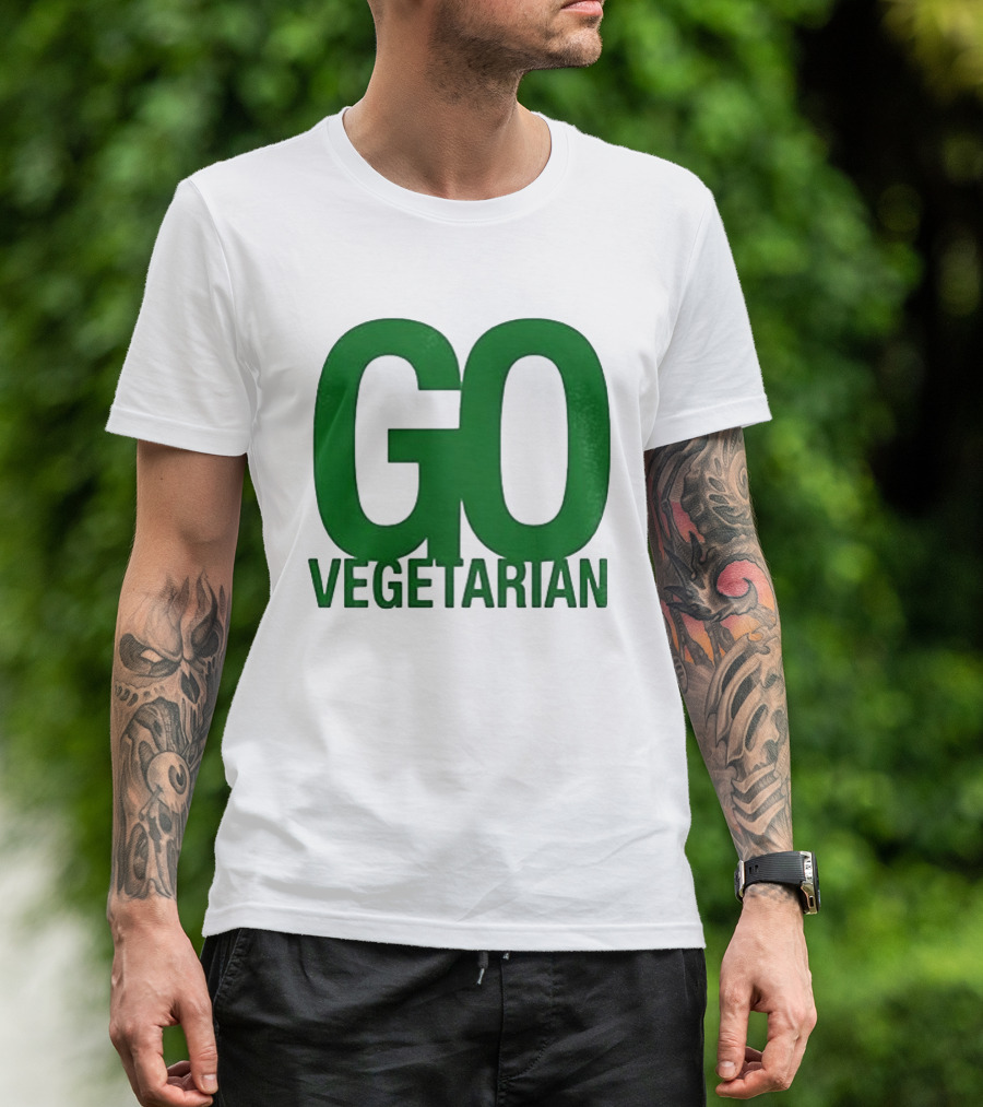 Justice Hamburgers Are Made Of What Go Vegetarian Cow T-Shirt