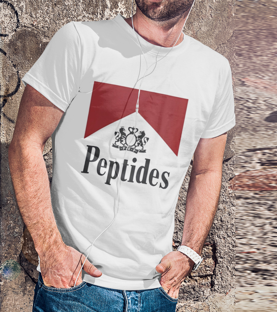 Peptides Regal Crest And Red Banner T-Shirt