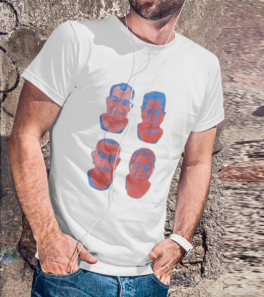 Point Break Anything To Catch The Perfect Wave Presidents Parody Faces T-Shirt