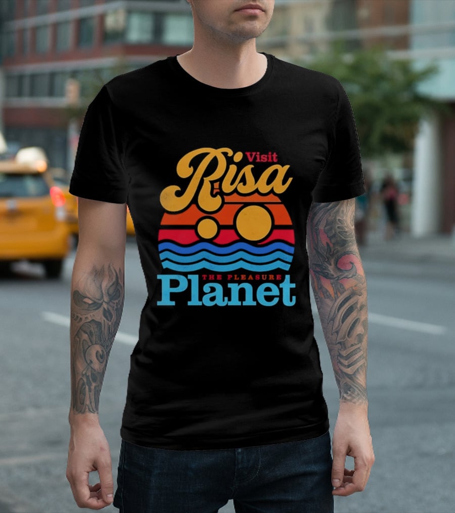 Visit Risa The Pleasure Planet Sci Fi Space Travel Adventure T-Shirt