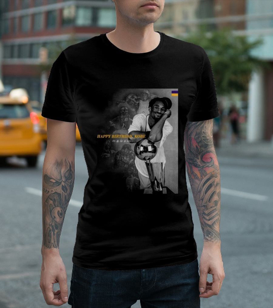 Legend Laker Happy Birthday Kobe Iconic Moments And Achievements T-Shirt