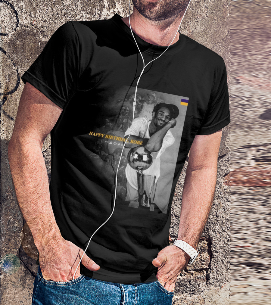 Legend Laker Happy Birthday Kobe Iconic Moments And Achievements T-Shirt