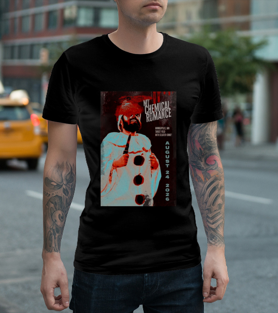 My Chemical Romance Minneapolis MN Target Field August 24 2026 With Sleater Kinney T-Shirt