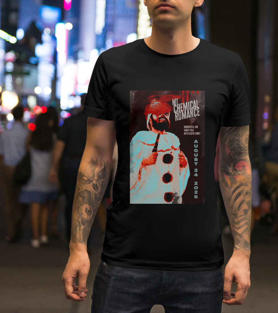 My Chemical Romance Minneapolis MN Target Field August 24 2026 With Sleater Kinney T-Shirt