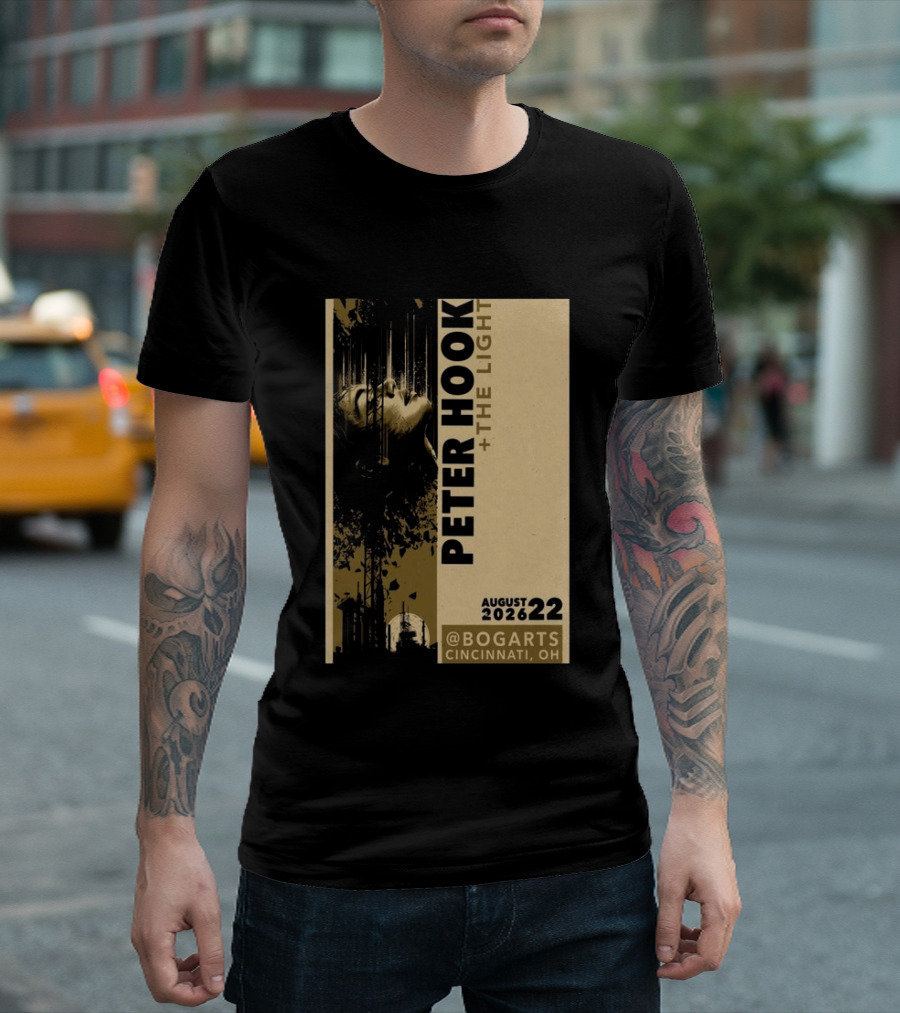 Peter Hook And The Light Live At Bogarts Cincinnati 2026 T-Shirt