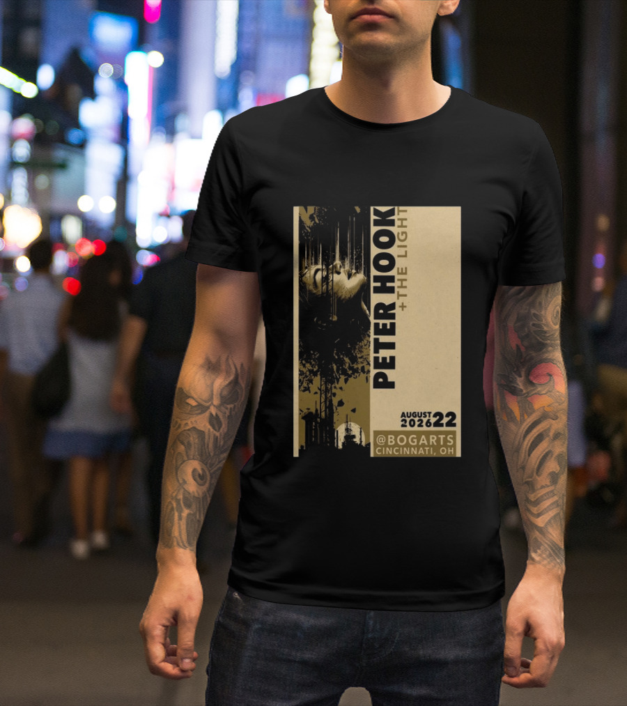 Peter Hook And The Light Live At Bogarts Cincinnati 2026 T-Shirt