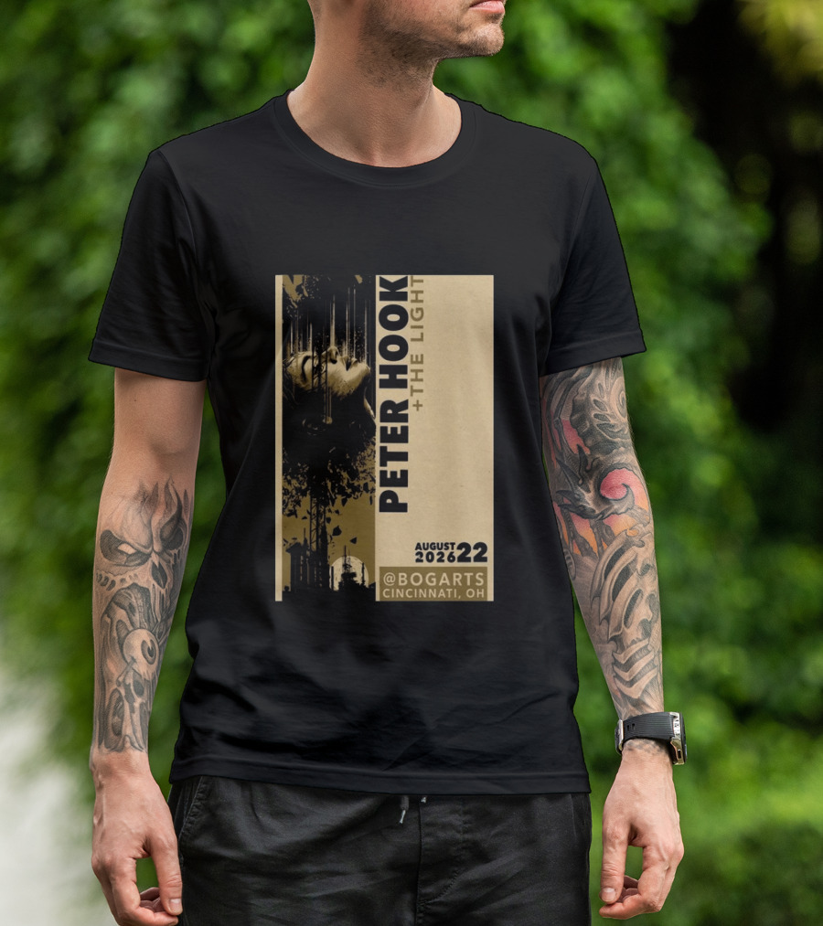 Peter Hook And The Light Live At Bogarts Cincinnati 2026 T-Shirt