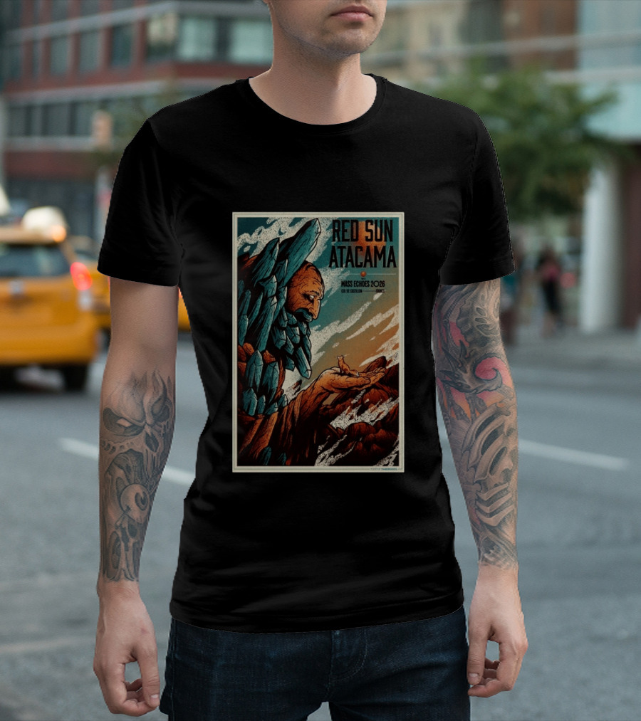 Red Sun Atacama Mass Echoes 2026 Col De Castillon Event T-Shirt