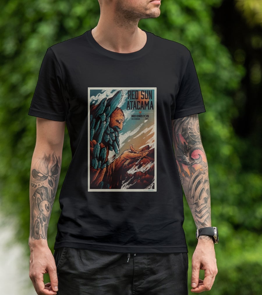 Red Sun Atacama Mass Echoes 2026 Col De Castillon Event T-Shirt