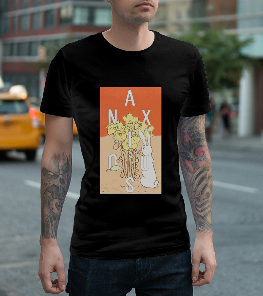 Anxious Tour 2026 Bouquet And Rabbit Summer Fall T-Shirt