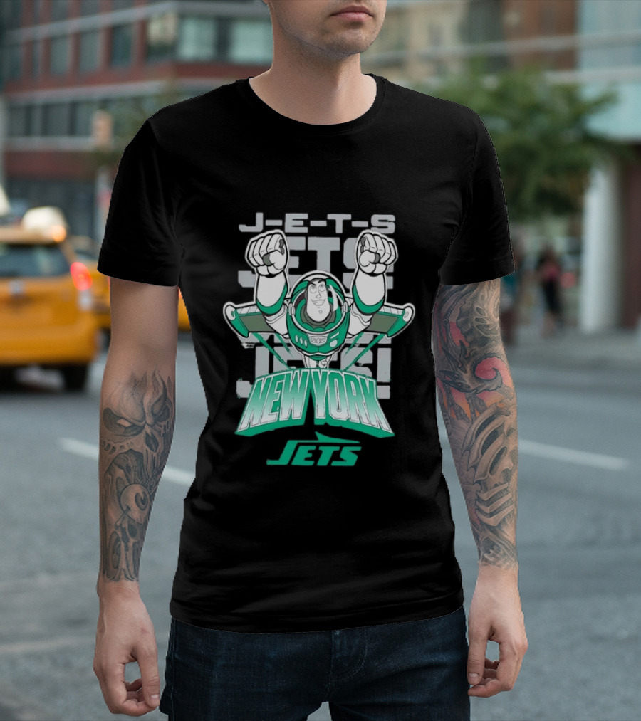 Buzz Lightyear New York J E S Football Team Fan T-Shirt