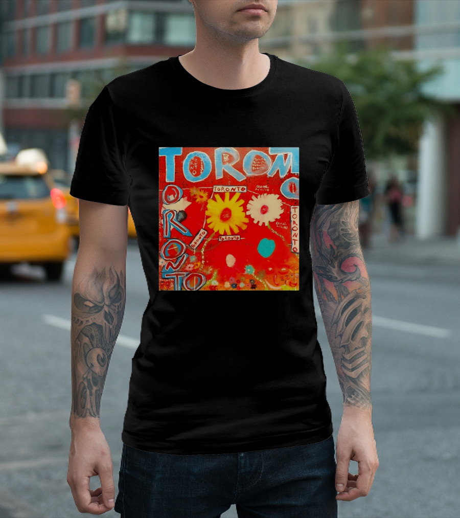 Toronto Floral By Ceare Painting Colorful Flowers T-Shirt