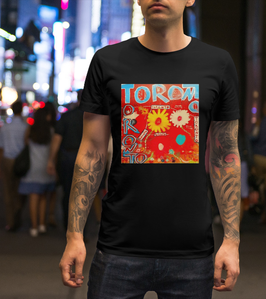 Toronto Floral By Ceare Painting Colorful Flowers T-Shirt