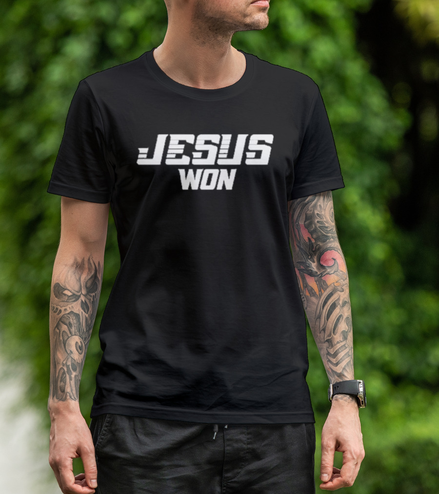 Grand Canyon Baseball Jesus Won Text Christian T-Shirt