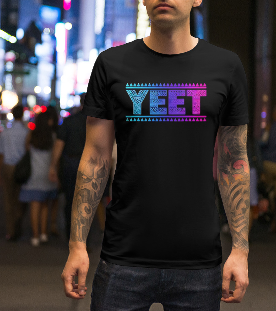 YEET Tribal Slang Gradient T-Shirt