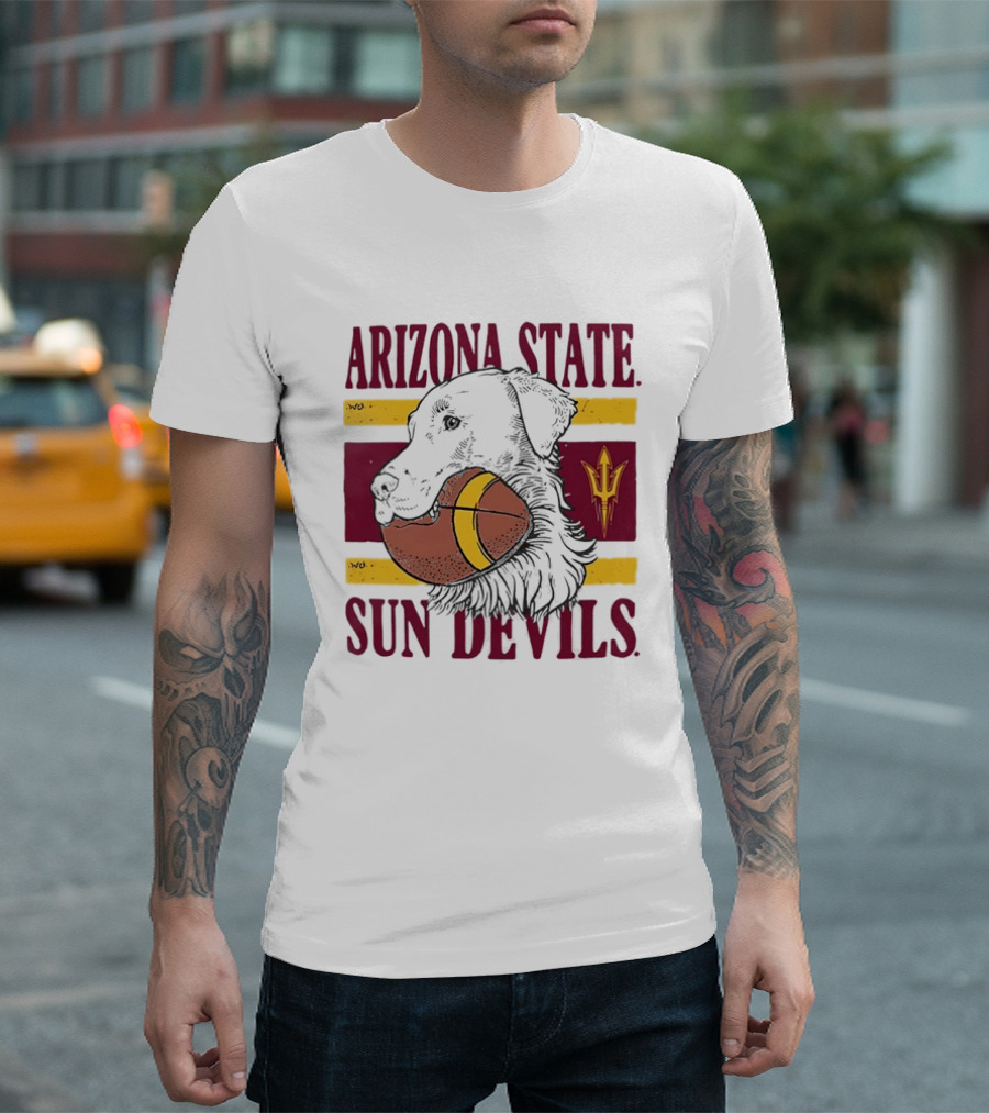 Arizona State Sun Devils Dog Football Team Spirit T-Shirt