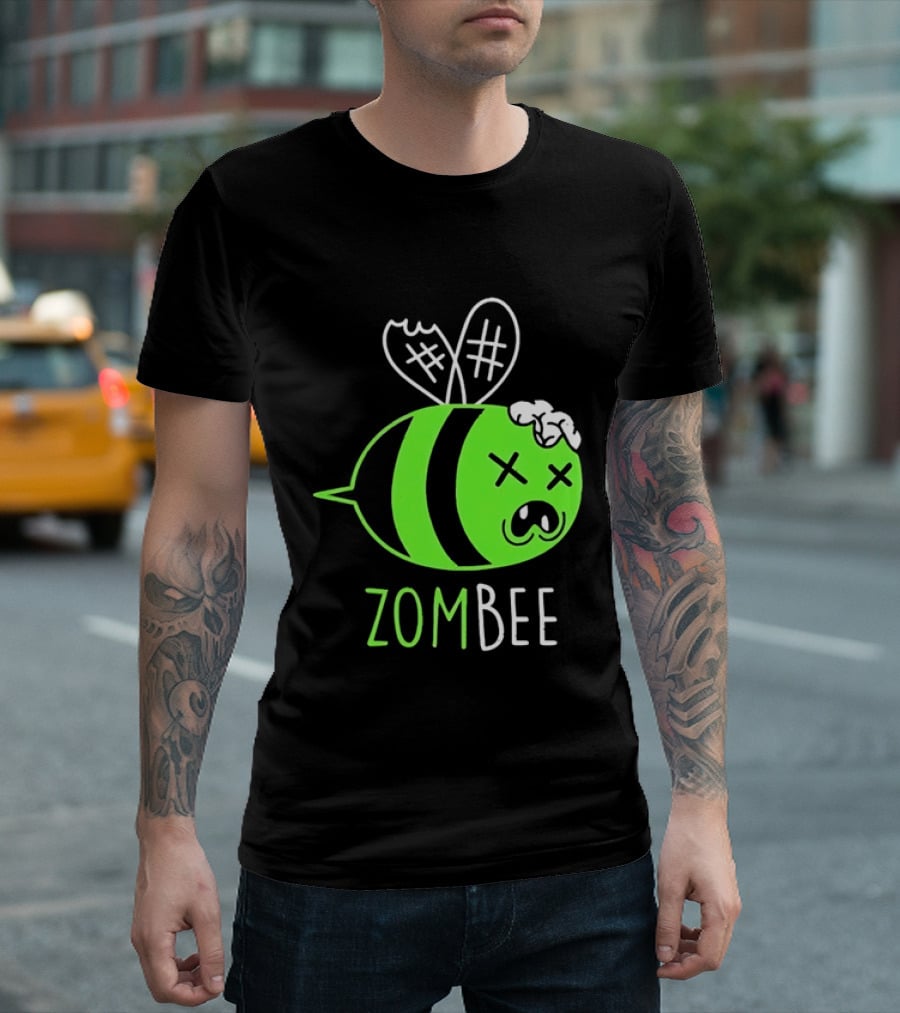 Zombee Brainy Undead Insect Horror Bee T-Shirt