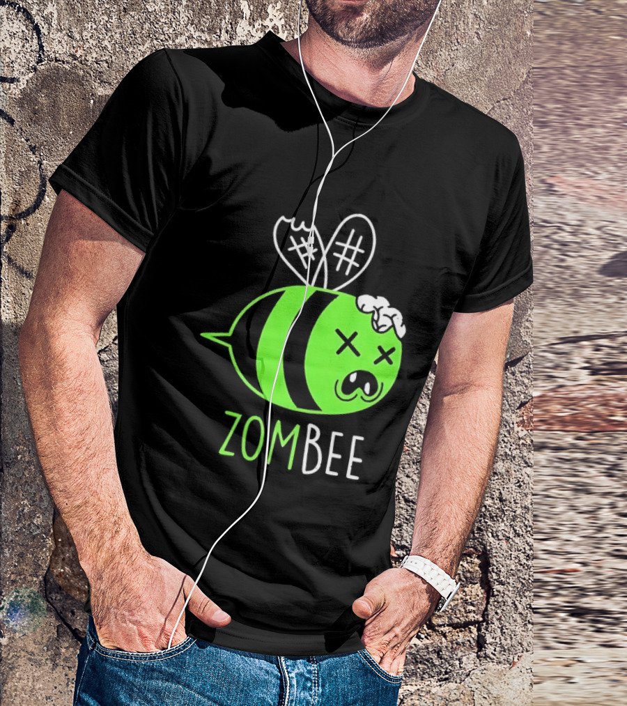 Zombee Brainy Undead Insect Horror Bee T-Shirt