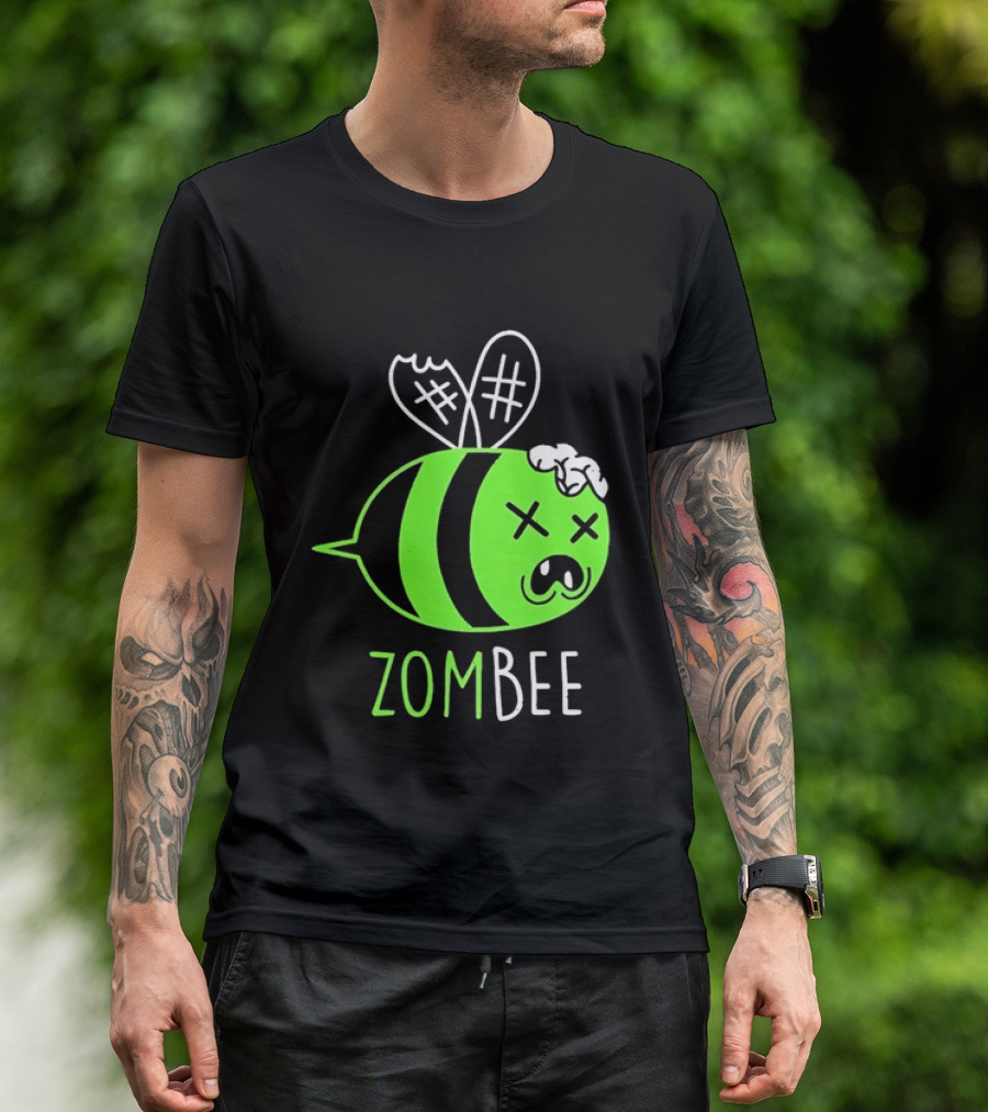 Zombee Brainy Undead Insect Horror Bee T-Shirt