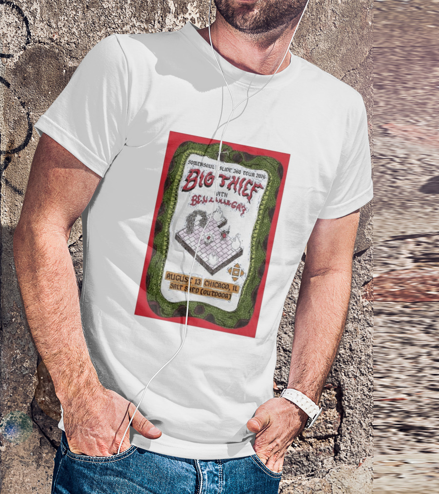Somersault'slide 360 Tour 2026 Big Thief With Ben Lamar Gay August 13 Chicago Salt Shed Outdoor T-Shirt