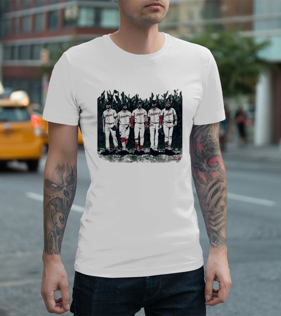 Boston Baseball Is This Heaven Field Of Dreams Players Cornfield T-Shirt