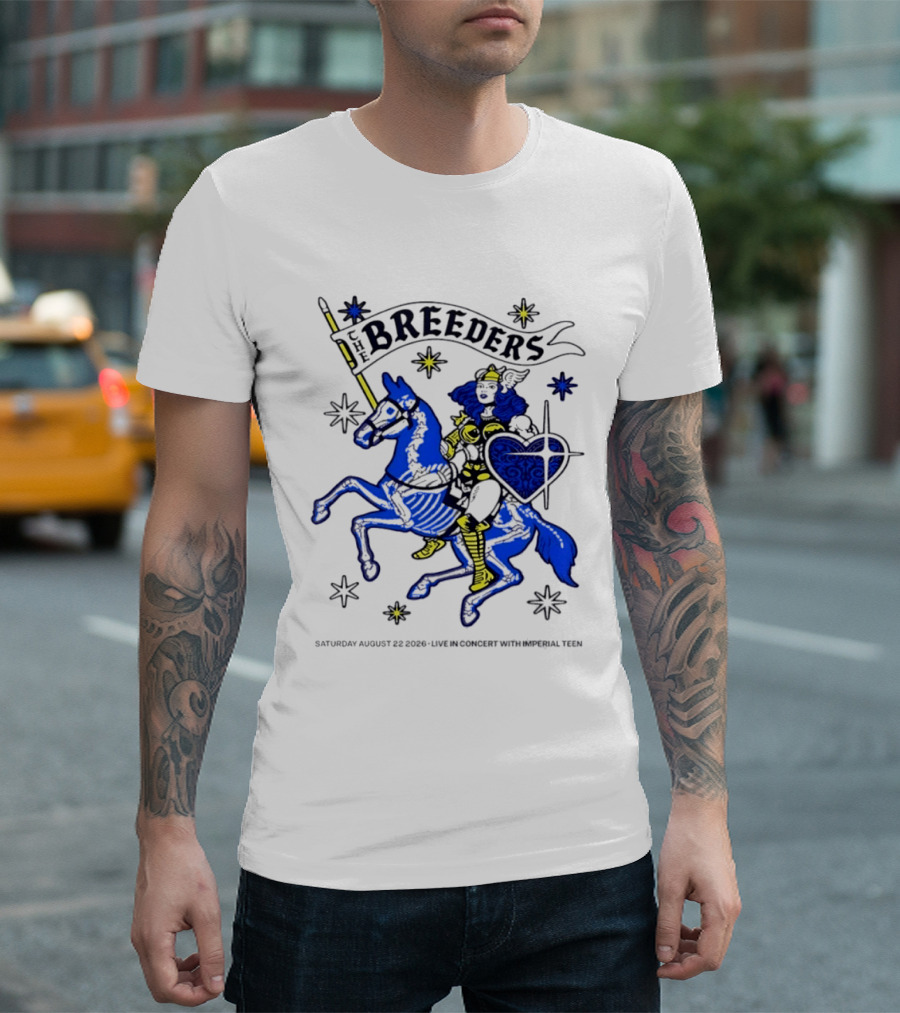 Saturday August 22 2026 The Breeders Live In Concert With Special Guest Imperial Teen T-Shirt