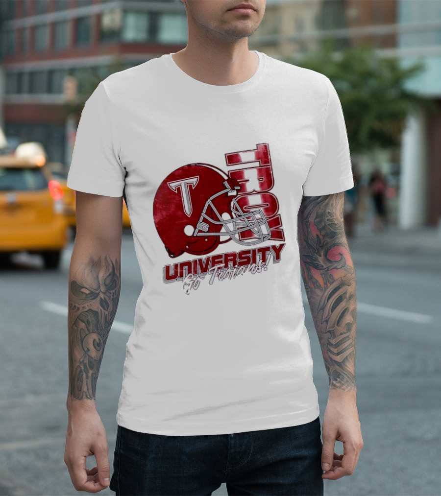 Troy Trojans University Go Trojans Football Helmet T T-Shirt