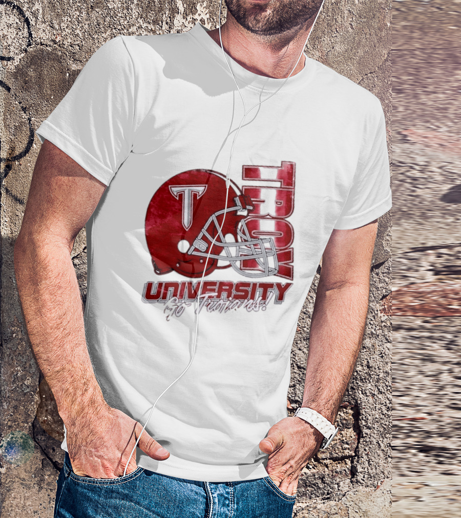 Troy Trojans University Go Trojans Football Helmet T T-Shirt
