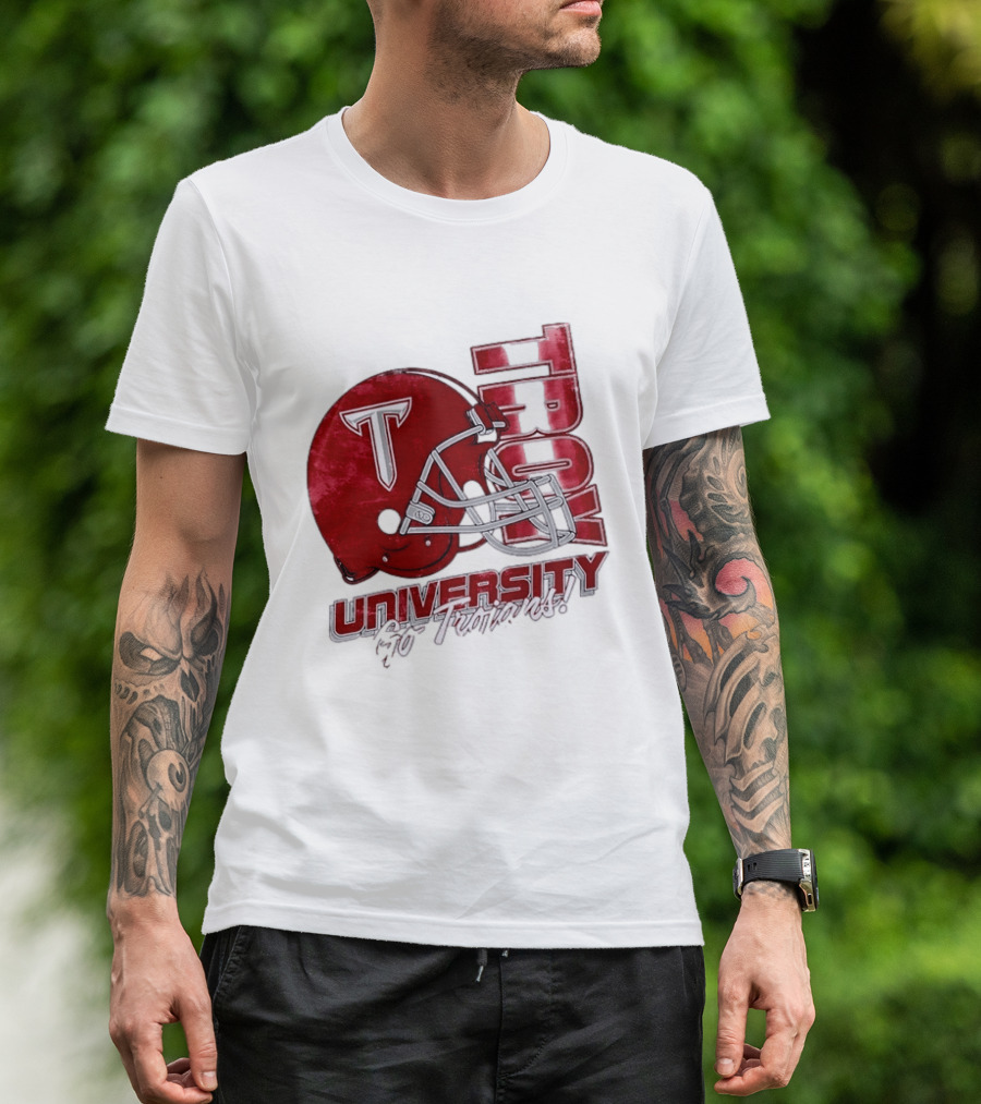 Troy Trojans University Go Trojans Football Helmet T T-Shirt