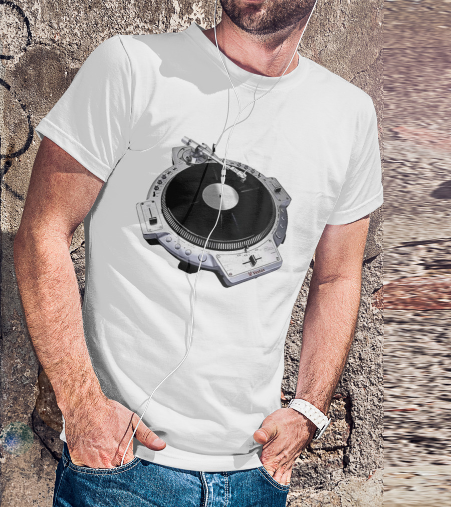 Vestax QFO Turntable Professional DJ Equipment Scratch Mixing T-Shirt