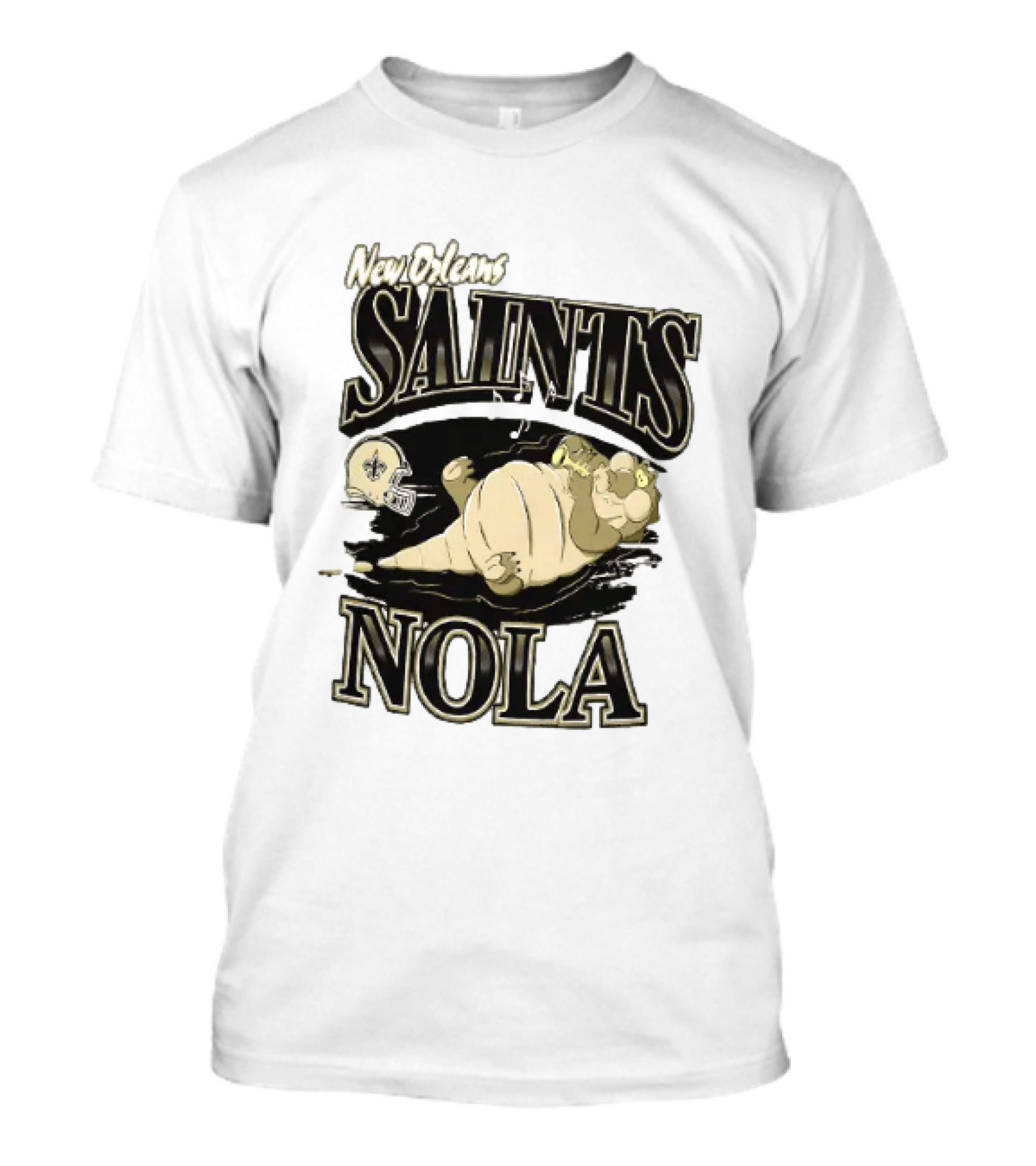 New Orleans Saints NOLA Disney Character Football T-Shirt