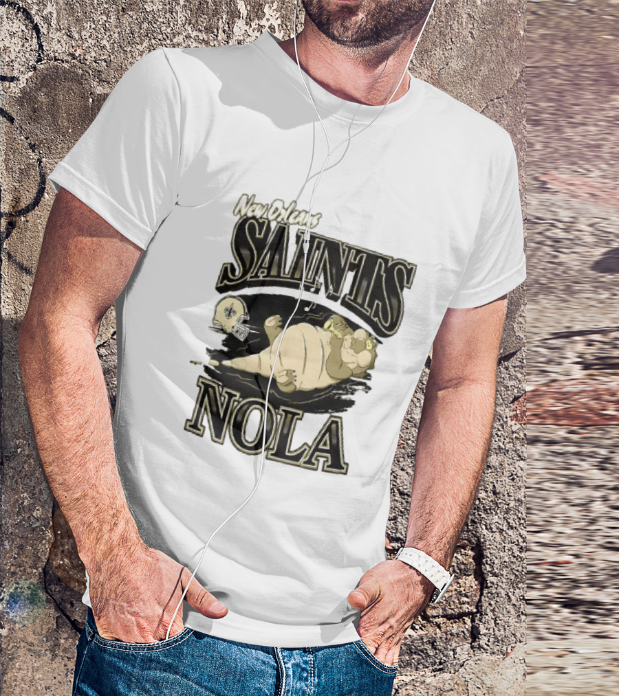 New Orleans Saints NOLA Disney Character Football T-Shirt