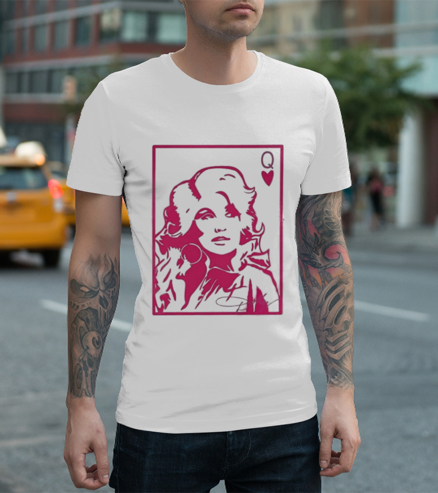 Dolly Parton Queen Of Hearts Playing Card Country Music T-Shirt