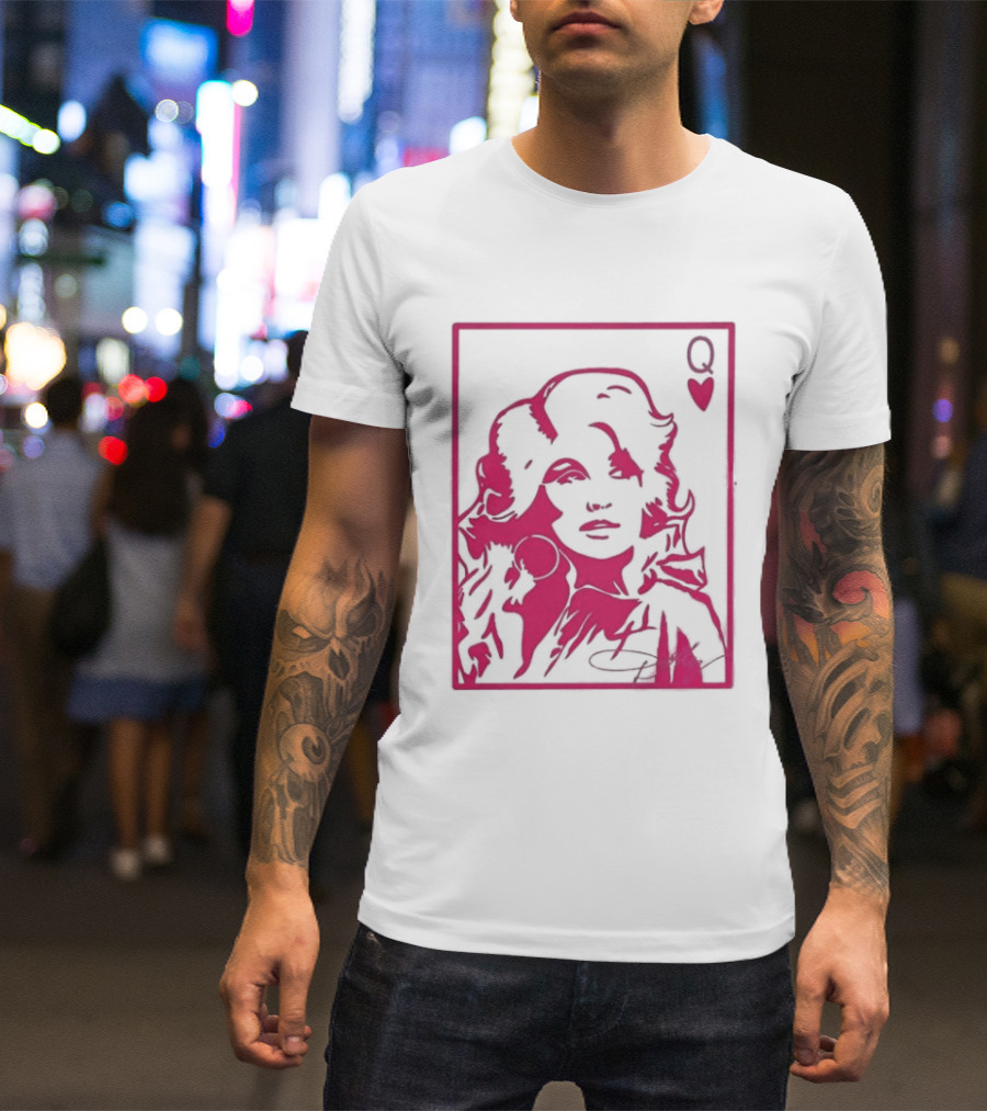 Dolly Parton Queen Of Hearts Playing Card Country Music T-Shirt