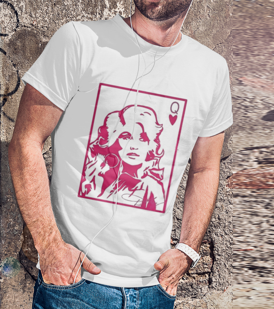 Dolly Parton Queen Of Hearts Playing Card Country Music T-Shirt