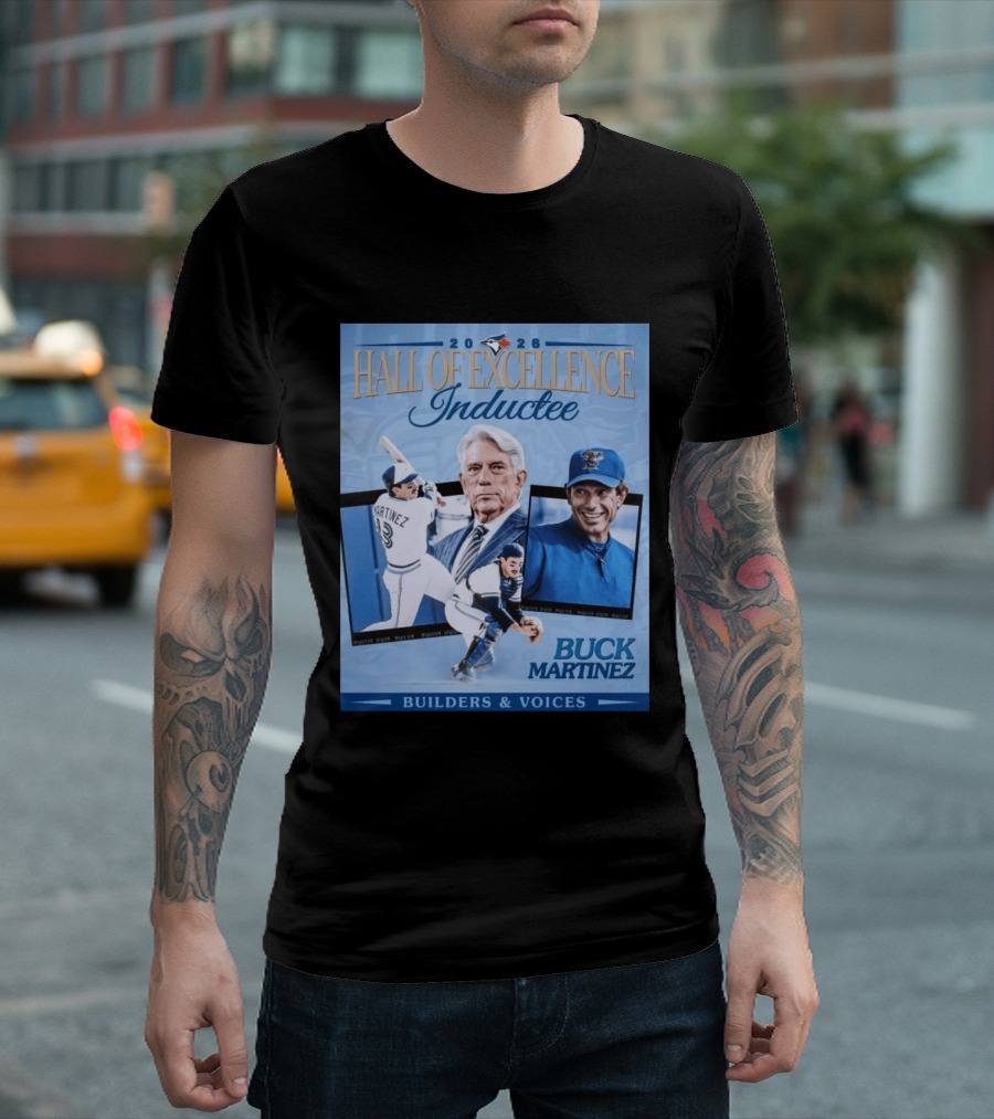 2026 Hall Of Excellence Inductee Buck Martinez Builders & Voices T-Shirt