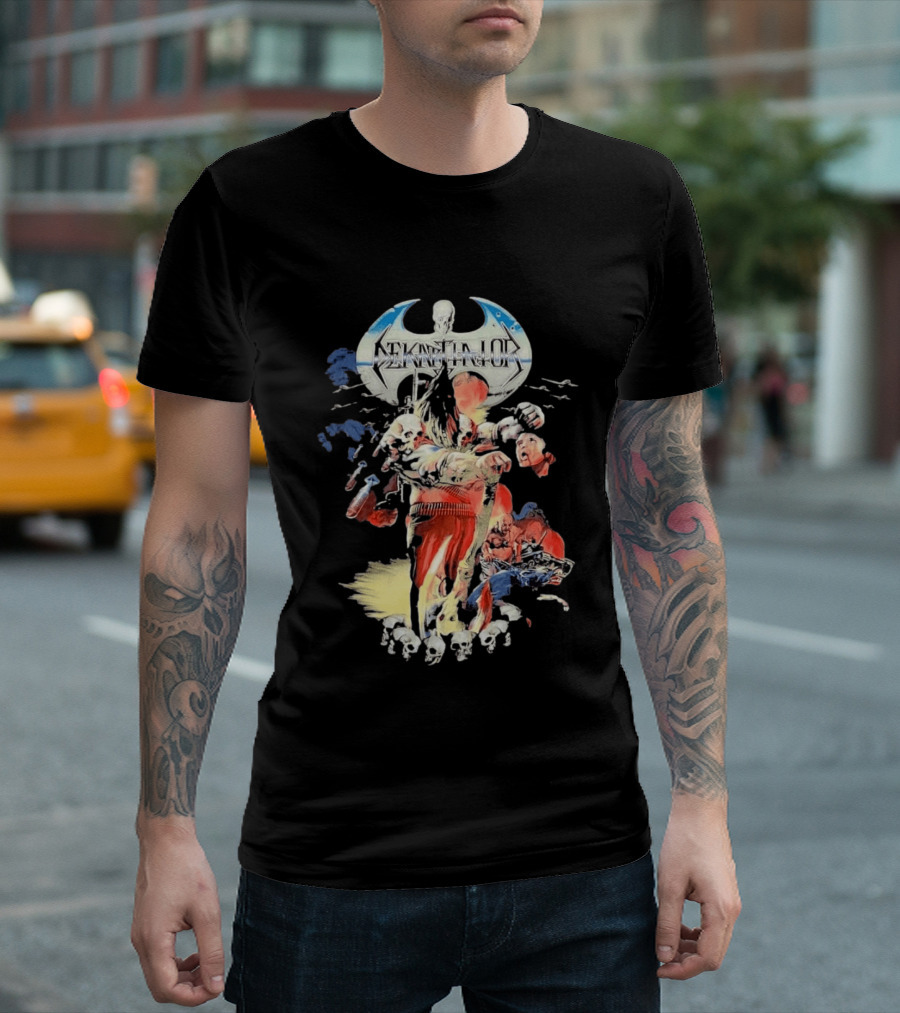 Dekapitator The Storm Before The Calm Skull And Axe Battle Scene T-Shirt