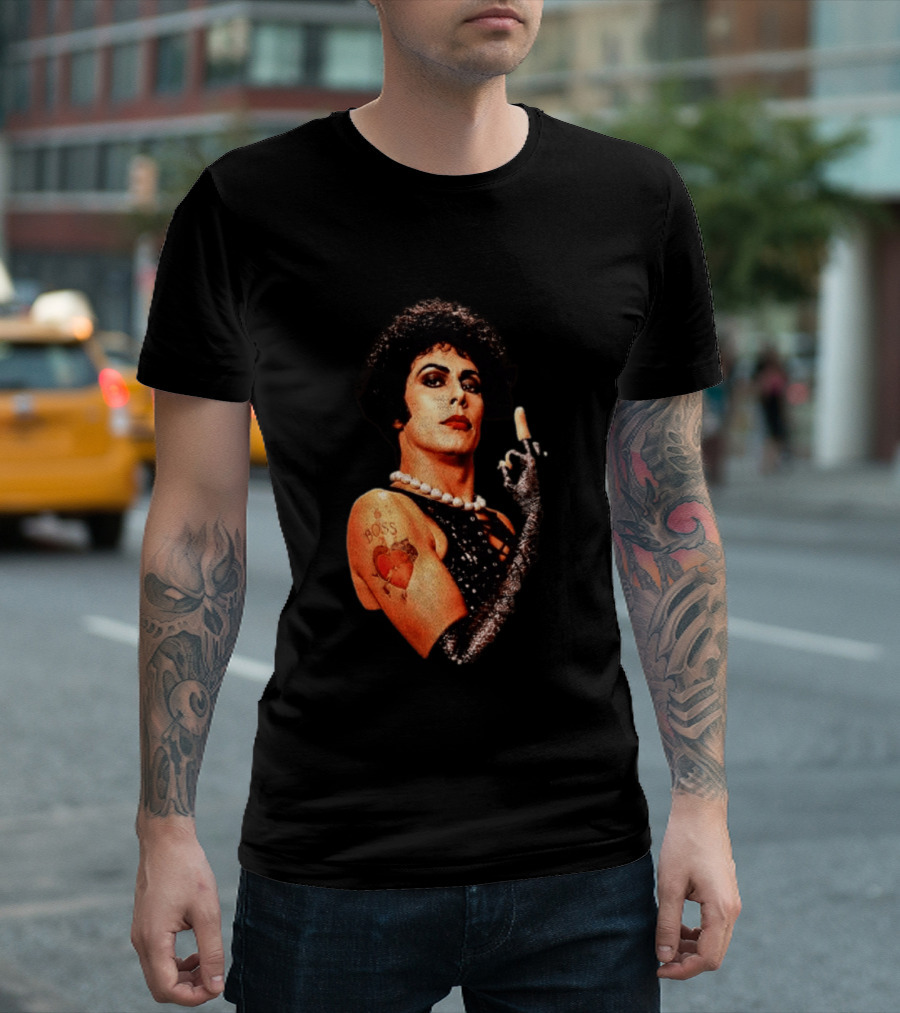 Dr Frank N Furter Rocky Horror Picture Show Boss Heart Tattoo T-Shirt