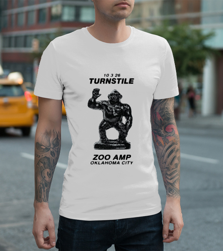 10326 Turnstile Zoo Amp Oklahoma City Gorilla Statue T-Shirt