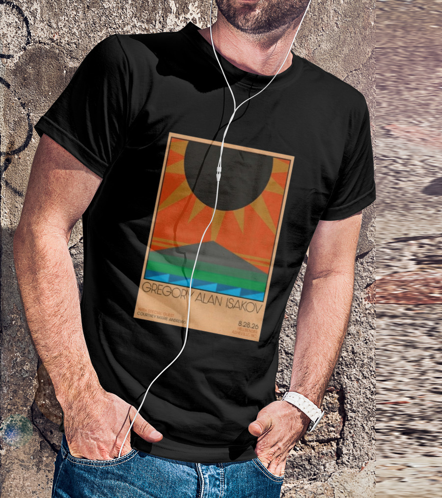 Gregory Alan Isakov 08 28 26 Hellbender Asheville NC Tour With Courtney Marie Andrews T-Shirt