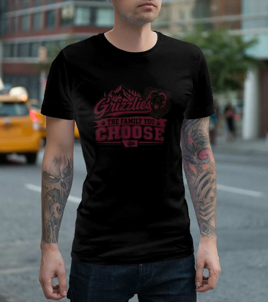 Grizzlies The Family You Choose Grow Be Grizzle Georgia T-Shirt