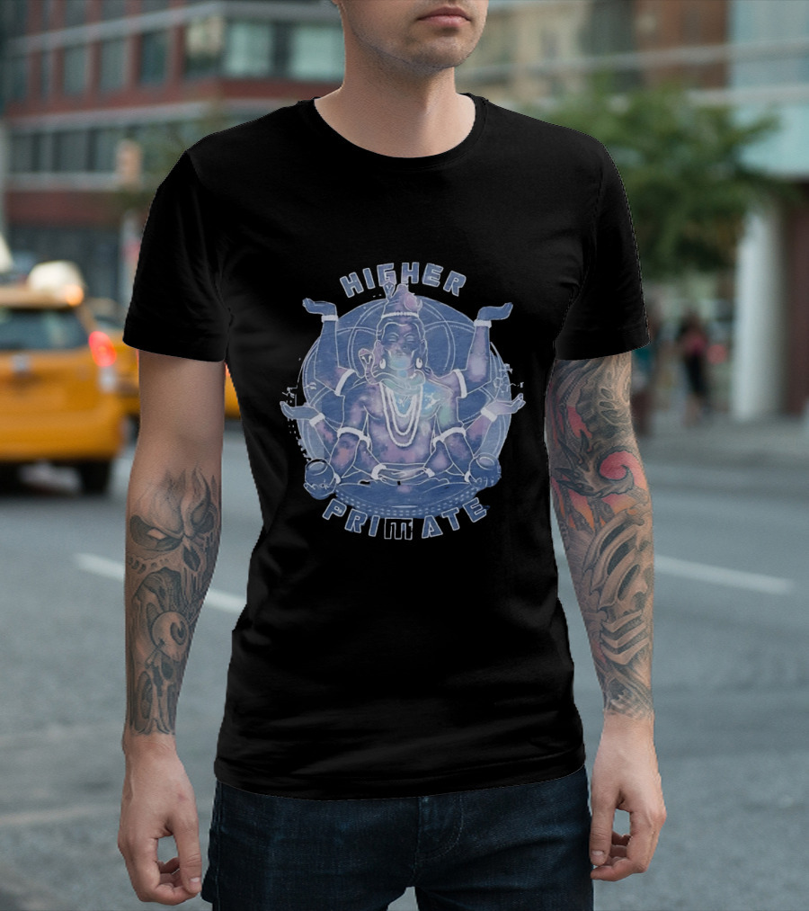 Higher Primate Shiva Meditation Galaxy Spiritual T-Shirt