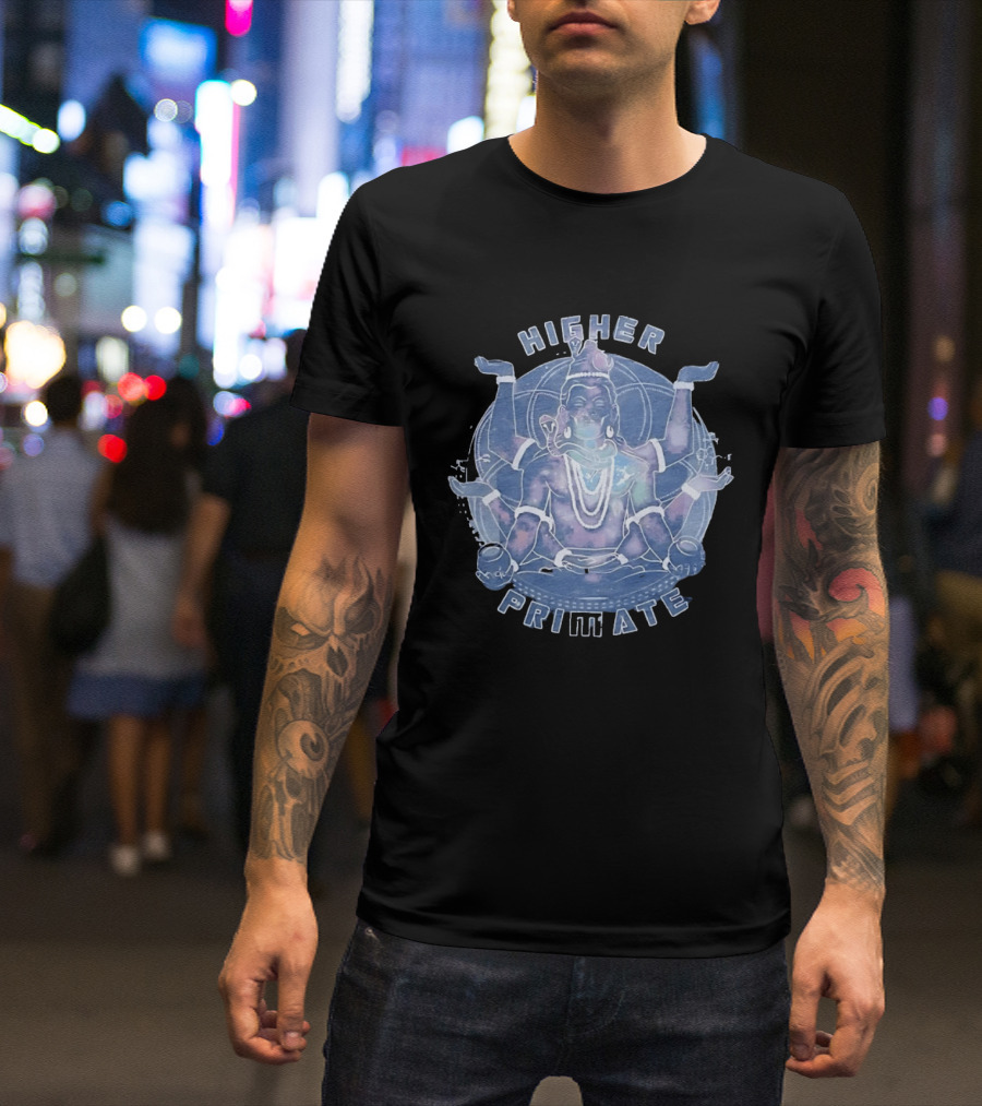 Higher Primate Shiva Meditation Galaxy Spiritual T-Shirt