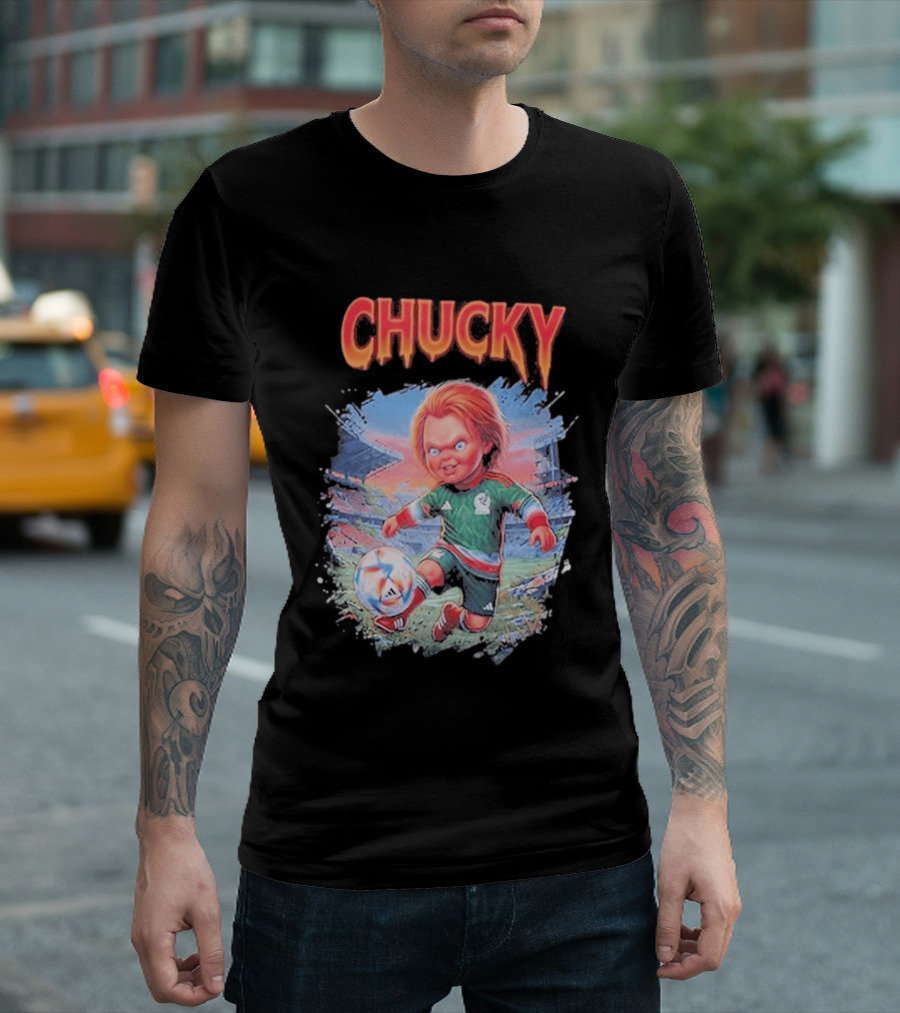 Chucky In Mexico Soccer Halloween House Of Tees T-Shirt
