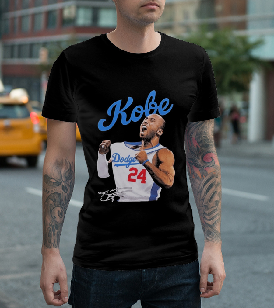House Of Tees Kobe Bryant Dodgers 24 Jersey Image T-Shirt