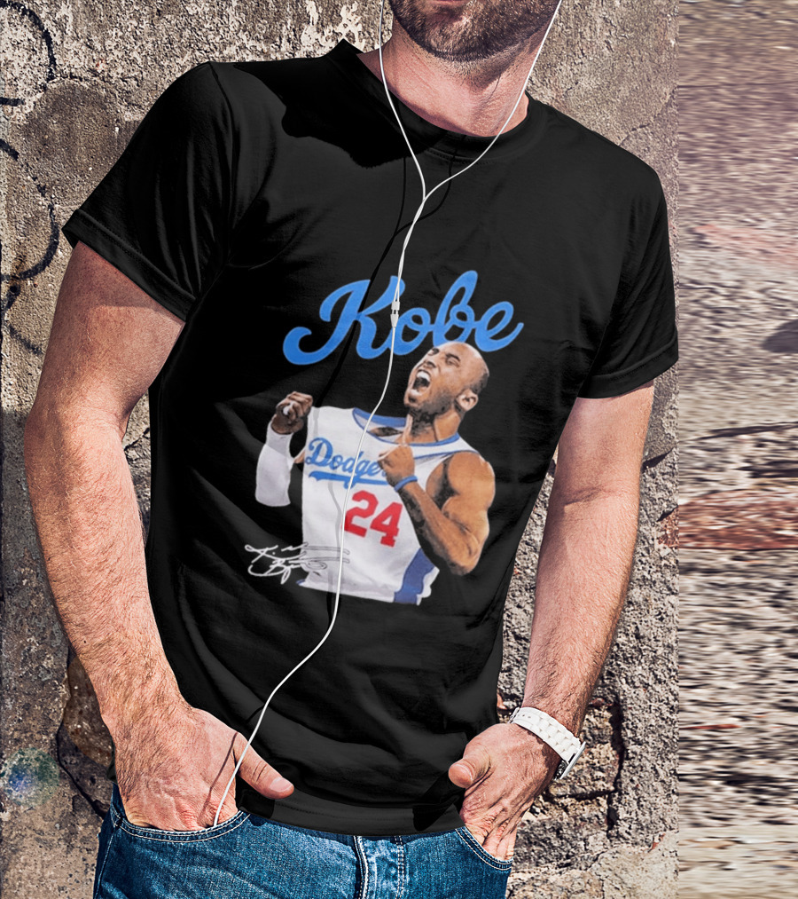 House Of Tees Kobe Bryant Dodgers 24 Jersey Image T-Shirt