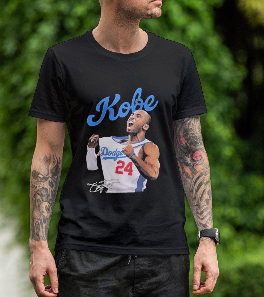 House Of Tees Kobe Bryant Dodgers 24 Jersey Image T-Shirt