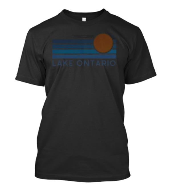 Lake Ontario Sunset Over Great Lakes Horizon T-Shirt